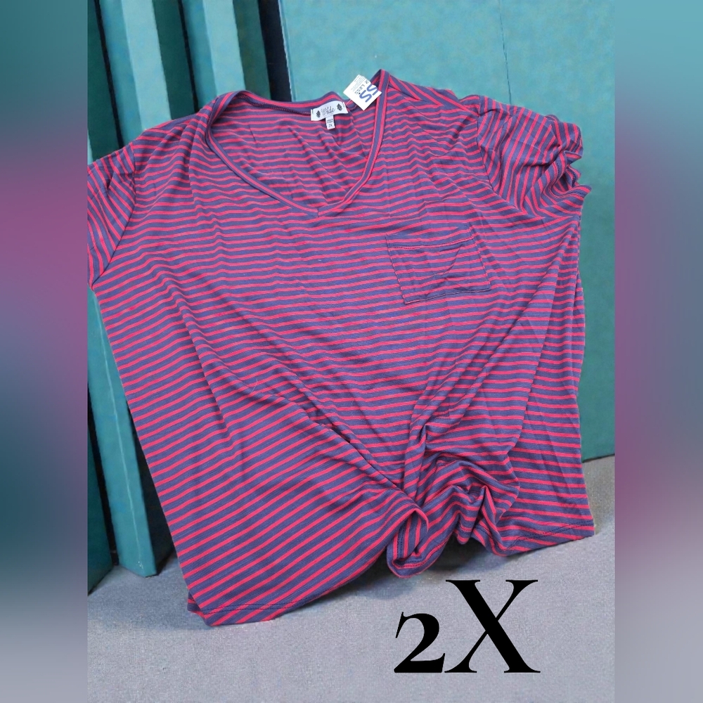 New Wilde rayon shirt top women plus 2X